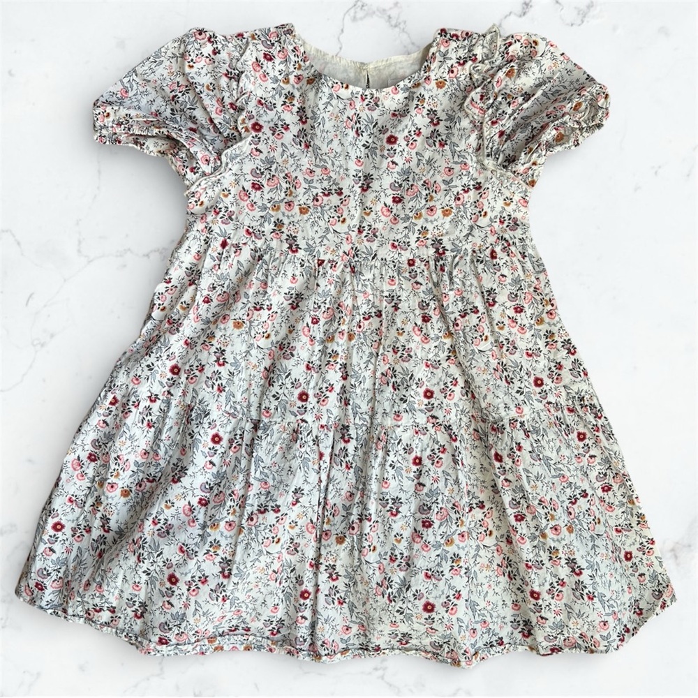 Beautiful Spring Tiered Dress w Small Floral Print. Great for Easter